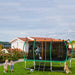 8X14FT Outdoor Square Trampolines for Kids Adults Long Rectangular Tumbling Trampoline - DTYStore