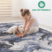 DTY Signature Collection 6X9 L.Blue /Abstract Non-Shedding Living Room Bedroom Dining Home Office Stylish and Stain Resistant Area Rug - DTYStore