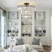 Black large crystal chandelier, modern style chandelier, dining room, living room, bedroom (Bulbs Not Included) - DTYStore