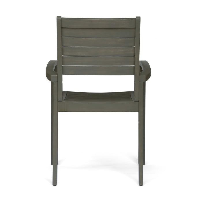 Outdoor Dining Chairs, Grey 63223.00GRY, KD - DTYStore