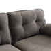 83" Modern Sectional Sofas Couches Velvet L Shaped Couches for Living Room, Bedroom, Brown