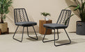 DEJA CHAIR,2PCS with 2 Cushions,Gray - DTYStore