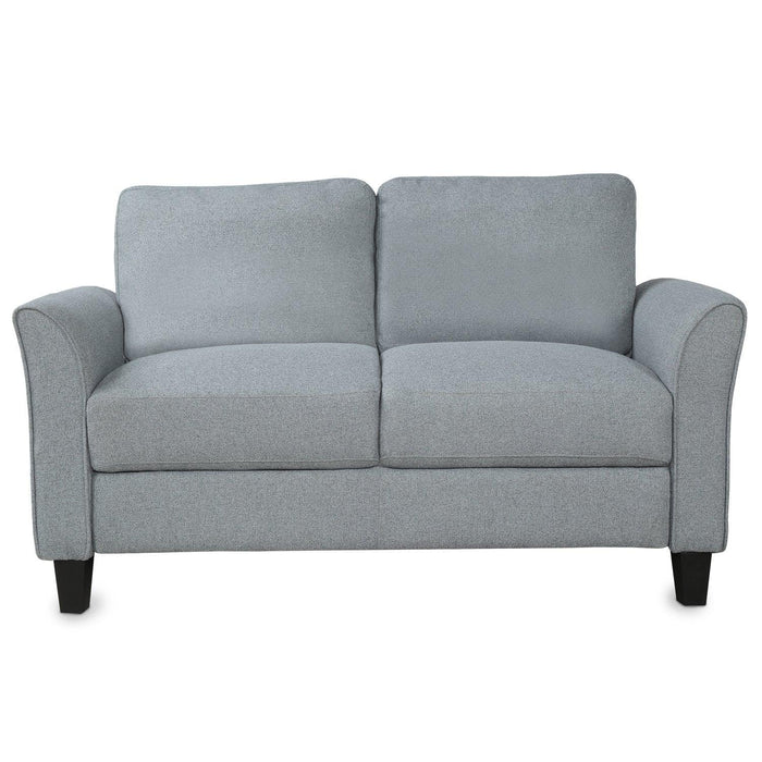 Living Room Furniture Loveseat Sofa and 3-seat sofa (Gray)