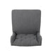 Vienna Contemporary Fabric Tufted Wingback 27 Inch Counter Stools, Set of 2, Charcoal and Dark Brown - DTYStore