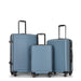 3 Piece Luggage Sets ABS Lightweight Suitcase with Two Hooks, Spinner Wheels, TSA Lock