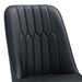 2 modern dining chairs, smooth PU leather backrest and silver-toned metal legs for a comfortable home experience for kitchens, bedrooms and offices. - DTYStore