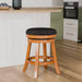 Creede Backless Fabric Swivel Stool, 24" Counter or 30” Bar Stool