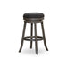 Creede Backless Fabric Swivel Stool, 24" Counter or 30” Bar Stool 30" Bar Height Weathered Gray Charcoal Fabric