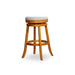 Creede Backless Fabric Swivel Stool, 24" Counter or 30” Bar Stool 30" Bar Height Natural Beige Fabric