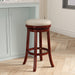 Creede Bonded Leather Backless Swivel Stool, 24" Counter or 30” Bar Stool