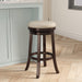 Creede Bonded Leather Backless Swivel Stool, 24" Counter or 30” Bar Stool