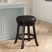 Creede Bonded Leather Backless Swivel Stool, 24" Counter or 30” Bar Stool