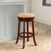 Creede Bonded Leather Backless Swivel Stool, 24" Counter or 30” Bar Stool