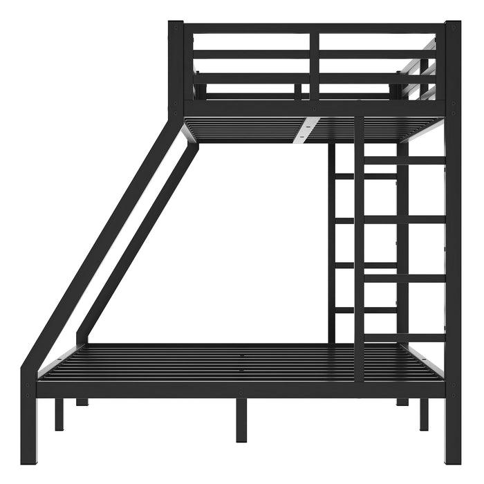 Metal Twin XL over Queen Bunk Bed for Teens and Adults,Space-Saving/Noise Reduced/No Box Spring Needed, Old SKU W1307S00045 - DTYStore