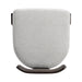 Upholstered Dining Chairs Set of 2, Fabric Side Chairs with Gray Seating Dark Brown Solid Rubber Wood Legs, 330 LBS Weight Capacity - DTYStore