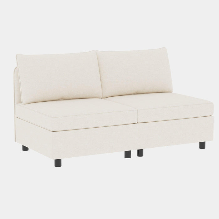 Love Seat Couches, Chaise Longue Mid Century Modern Sofa Couch With Storage for Small Spaces, Living Room , Bedroom