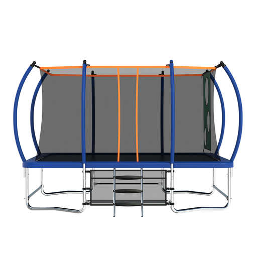 8X14FT Outdoor Square Trampolines for Kids Adults Long Rectangular Tumbling Trampoline - DTYStore