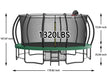 15FT Trampoline with Basketball Hoop - Recreational Trampolines with Ladder ,Shoe Bag and Galvanized Anti-Rust Coating - DTYStore