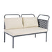 5-Piece Modern Patio Sectional Sofa Set Outdoor Woven Rope Furniture with Table and Cushions