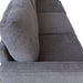 Modern Living Room Furniture Sofa in Dark Grey Fabric