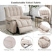 Massage Recliner Chair Electric Power Lift Recliner Chairs with Heat, Vibration, Side Pocket for Living Room Bedroom, Beige