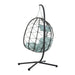 Egg Chair with Stand Indoor Outdoor Swing Chair Patio Wicker Hanging Egg Chair Hanging Basket Chair with Stand for Bedroom Living Room Balcony - DTYStore