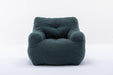 010-Soft Teddy Fabric Tufted Foam Bean Bag Chair With Teddy Fabric Green