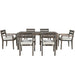 U_Style Acacia Wood Outdoor Dining Table And Chairs Suitable For Patio, Balcony Or Backyard - DTYStore