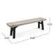 BETTINA DINING SET-GRAY (3 PCS) - DTYStore