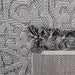 DTY Signature Collection 8X10 White/Ivory /Medallion Indoor/Outdoor Area Rug - DTYStore