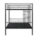 Full Over Full Metal Bunk Bed , No Box Spring Needed, Easy Assemble - DTYStore