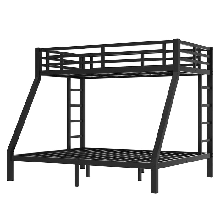 Metal Twin XL over Queen Bunk Bed for Teens and Adults,Space-Saving/Noise Reduced/No Box Spring Needed, Old SKU W1307S00045 - DTYStore