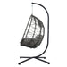 Egg Chair with Stand Indoor Outdoor Swing Chair Patio Wicker Hanging Egg Chair Hanging Basket Chair with Stand for Bedroom Living Room Balcony - DTYStore