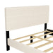 2 Pieces Bedroom Sets Queen Size Upholstered Bed Frame with Modern Corduroy Storage Ottoman