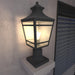 Large Outdoor Post Lights Lamp Post Light Fixture, 18.1inch Waterproof Aluminum Post Lamp with Clear Glass, Fence Post Deck Lighting for Garden, Patio, Pathway (2 pack) - DTYStore