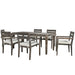 U_Style Acacia Wood Outdoor Dining Table And Chairs Suitable For Patio, Balcony Or Backyard - DTYStore