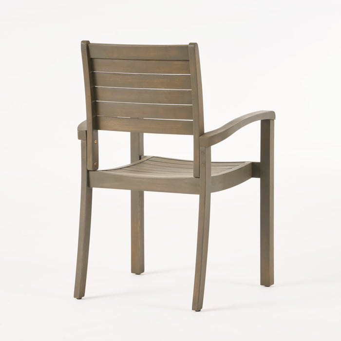 Outdoor Dining Chairs, Grey 63223.00GRY, KD - DTYStore