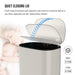 13 Gallon 50L Kitchen Foot Pedal Operated Soft Close Trash Can - Stainless Steel Ellipse Bin