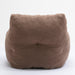 010-Soft Teddy Fabric Tufted Foam Bean Bag Chair With Teddy Fabric Coffee