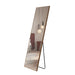 Brown Solid Wood Frame Full-length Mirror, Dressing Mirror, Bedroom Home Porch, Decorative Mirror, Clothing Store, Floor Mounted Large Mirror, Wall Mounted.63"*19"