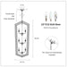 12-Light Farmhouse Kitchen Chandeliers, Matte Black and Sliver Vintage Rustic Cage Light Fixture Adjustable Height Chandeliers for Dining Room Hallway Foyer Entryway(E12 Bulbs Not Included) - DTYStore