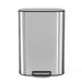 13 Gallon 50L Kitchen Foot Pedal Operated Soft Close Trash Can - Stainless Steel Ellipse Bin