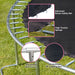 YC 8FT Trampoline Outer Net-Pink and black - DTYStore