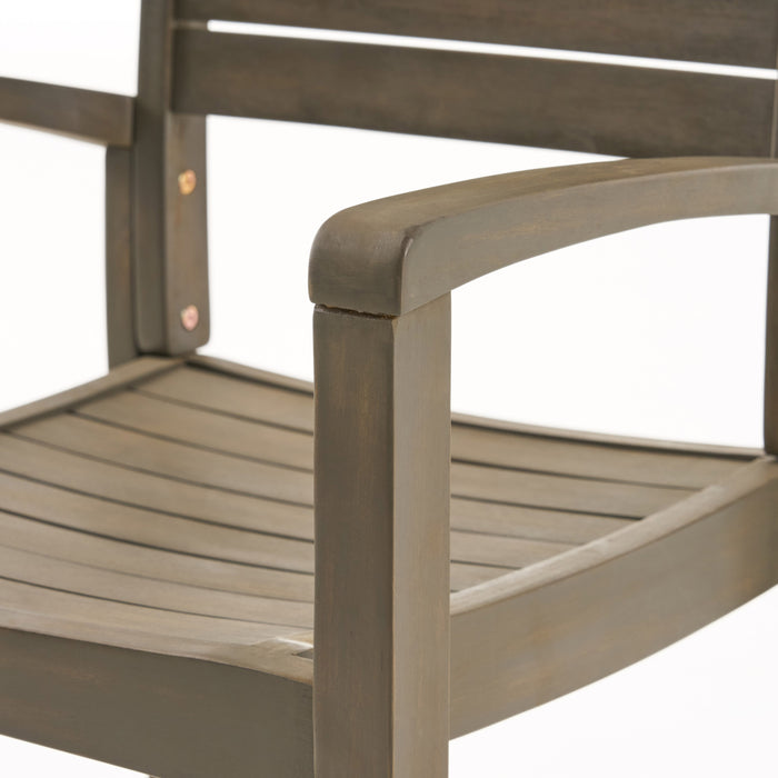 Outdoor Dining Chairs, Grey 63223.00GRY, KD - DTYStore
