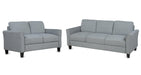 Living Room Furniture Loveseat Sofa and 3-seat sofa (Gray)