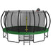 15FT Trampoline with Basketball Hoop - Recreational Trampolines with Ladder ,Shoe Bag and Galvanized Anti-Rust Coating - DTYStore