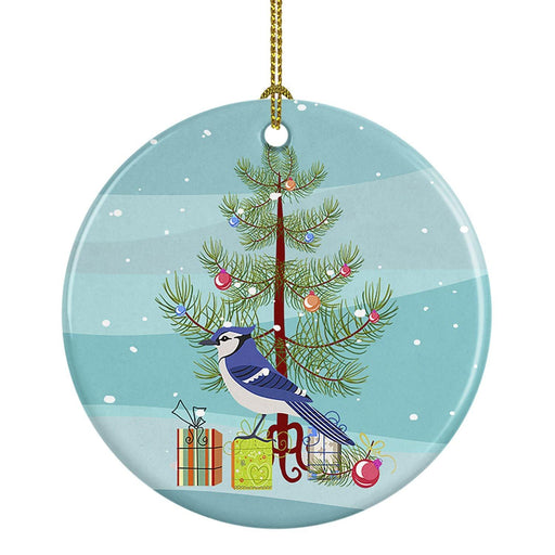 Jay Bird Merry Christmas Ceramic Ornament Christmas Tree Hanging Decorations for Home Christmas Holiday, Party, Gift, 3 in, Multicolor - DTYStore
