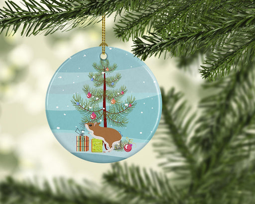 White Legged Hamster Merry Christmas Ceramic Ornament Christmas Tree Hanging Decorations for Home Christmas Holiday, Party, Gift, 3 in, Multicolor - DTYStore