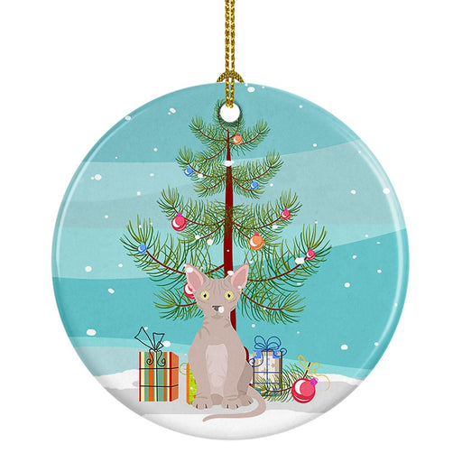 NEW Minskin Cat Christmas Ceramic Ornament Christmas Tree Hanging Decorations for Home Christmas Holiday, Party, Gift, 3 in, Multicolor - DTYStore