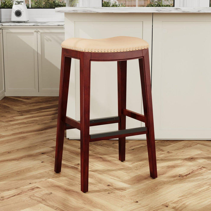 Durango Bonded Leather Saddle Stool, 24" Counter Stool or 30" Bar Stool